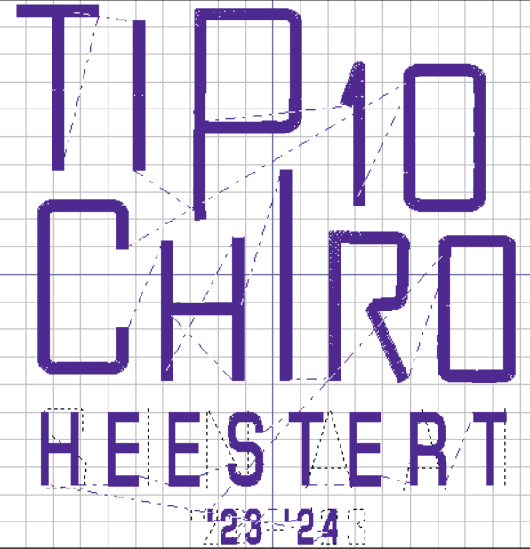 Groepstruien afdeling in lijntekening