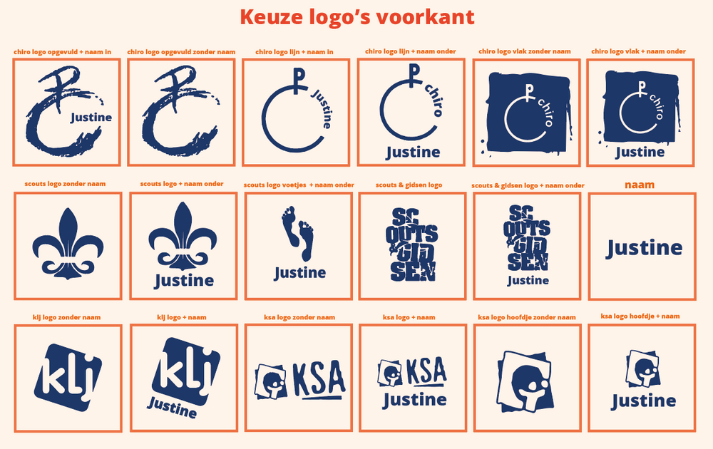Groepstruien afdelingsfiguur met groepsnaam