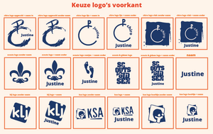 Groepstruien afdeling in lijntekening