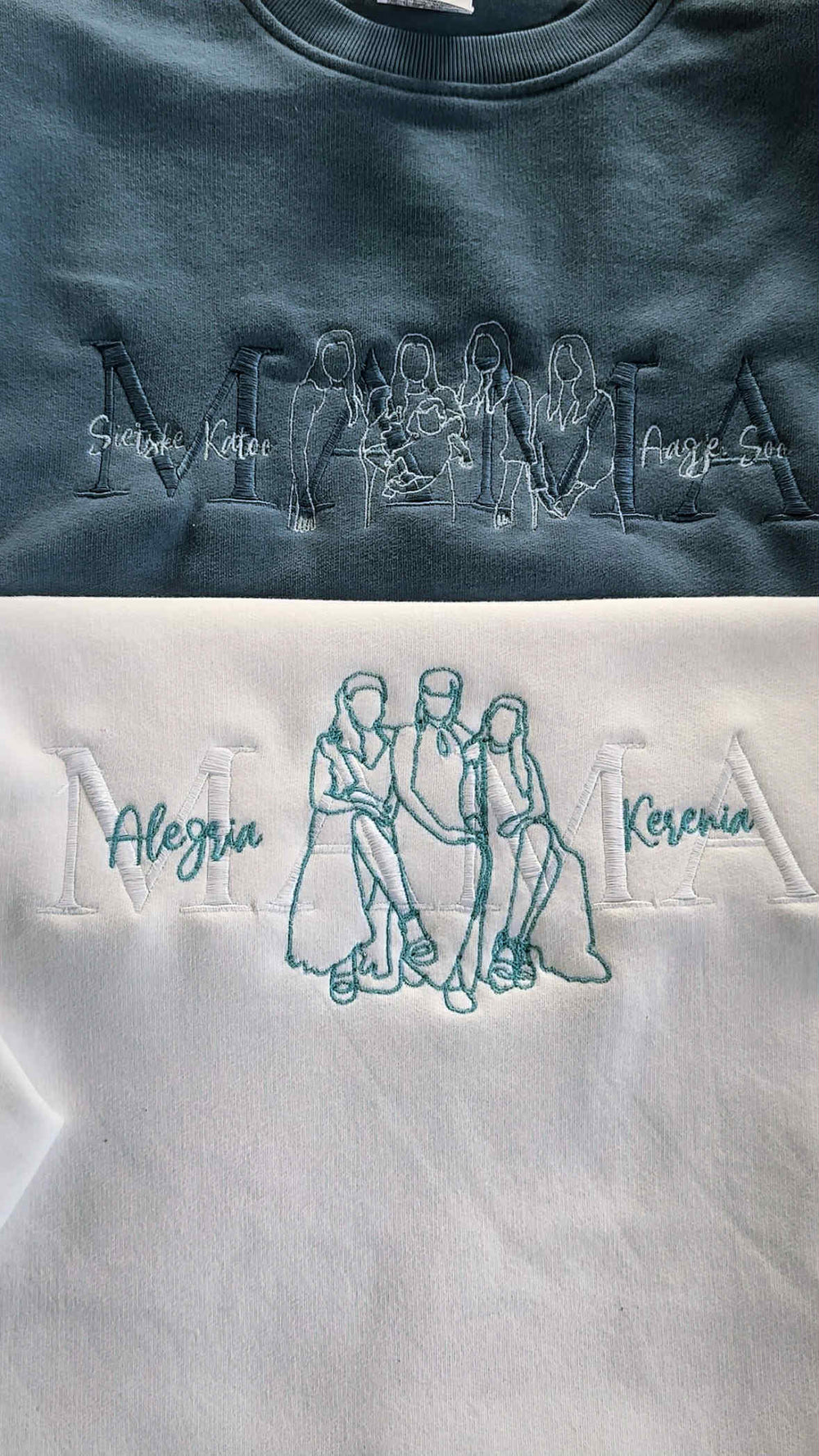 MAMA trui met lijntekening & namen