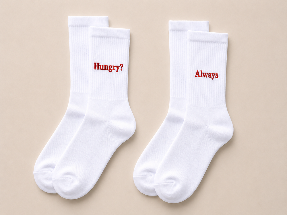 Always Hungry? Matching Sokken | Grappig Cadeau Voor Koppels & Beste Vrienden