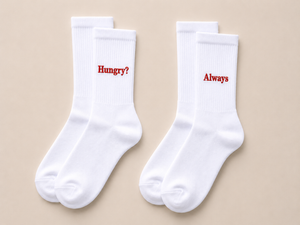 Always Hungry? Matching Sokken | Grappig Cadeau Voor Koppels & Beste Vrienden