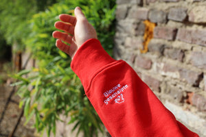 Trui met secret sleeve