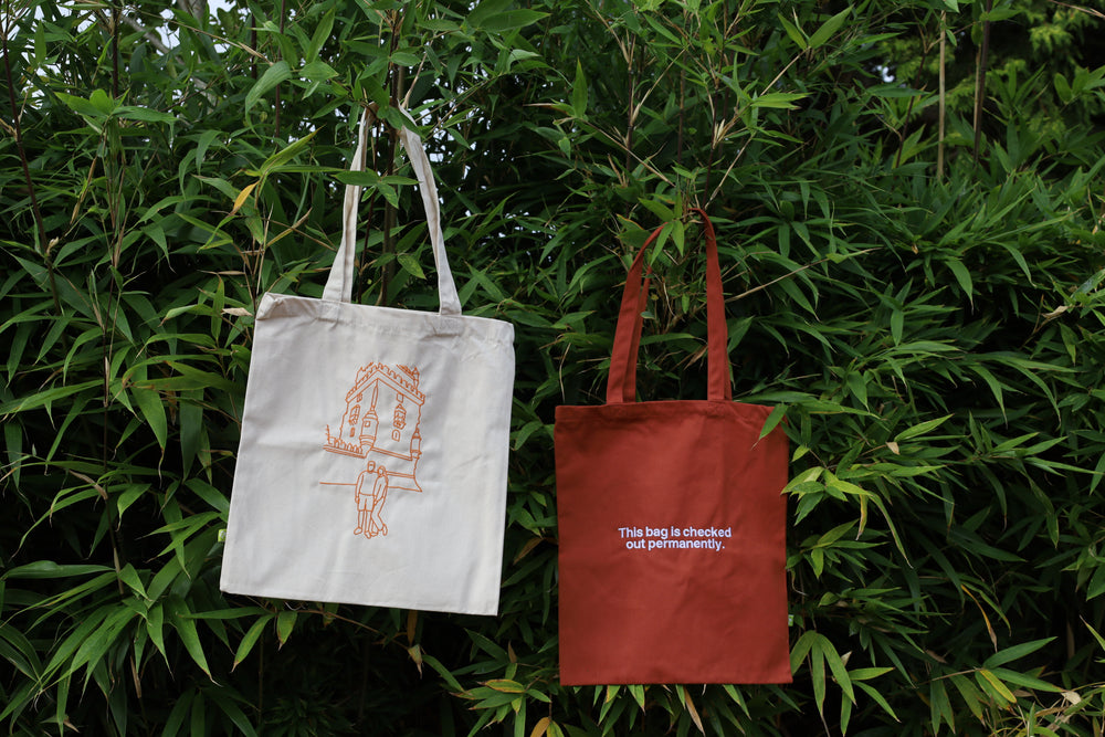Tote bag met lijntekening