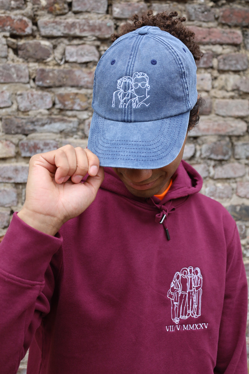 Vintage pet met lijntekening