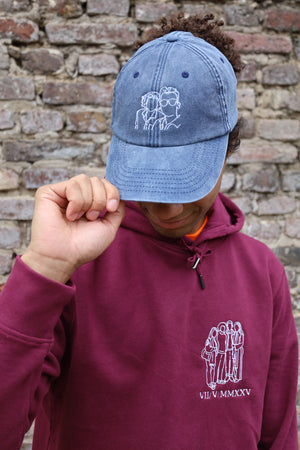 Vintage pet met lijntekening