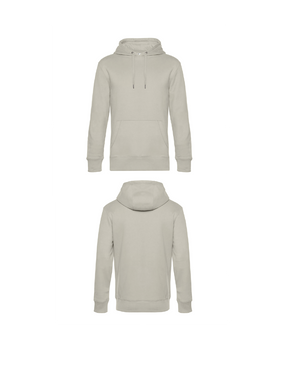 Beige King Hoodie personaliseren met borduring of bedrukking – sterke kwaliteit en mooie pasvorm, professioneel geborduurd en bedrukt door PANTR. in Wevelgem.