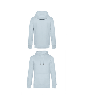 Licht blauw  King Hoodie personaliseren met borduring of bedrukking – sterke kwaliteit en mooie pasvorm, professioneel geborduurd en bedrukt door PANTR. in Wevelgem.