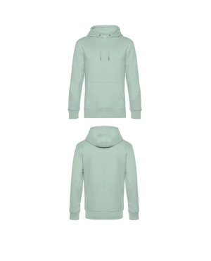 Licht groene King Hoodie personaliseren met borduring of bedrukking – sterke kwaliteit en mooie pasvorm, professioneel geborduurd en bedrukt door PANTR. in Wevelgem.