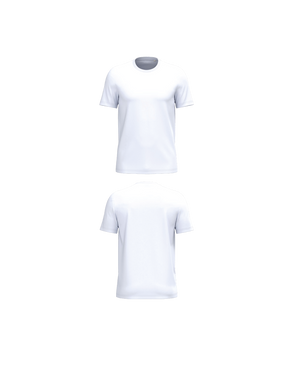 Wit Premium T-shirt personaliseren met borduring of bedrukking – ecologisch materiaal, comfortabele pasvorm en luxe uitstraling, professioneel geborduurd en bedrukt door PANTR. in Wevelgem.