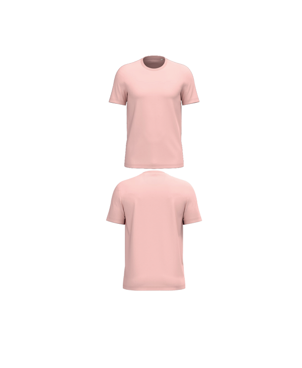 Licht roze Premium T-shirt personaliseren met borduring of bedrukking – ecologisch materiaal, comfortabele pasvorm en luxe uitstraling, professioneel geborduurd en bedrukt door PANTR. in Wevelgem.