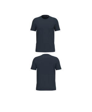 Navy blauw Premium T-shirt personaliseren met borduring of bedrukking – ecologisch materiaal, comfortabele pasvorm en luxe uitstraling, professioneel geborduurd en bedrukt door PANTR. in Wevelgem.