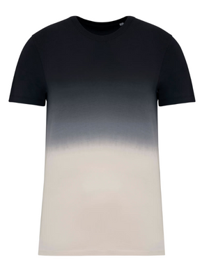 Dip dye t-shirt met romeinse cijfers