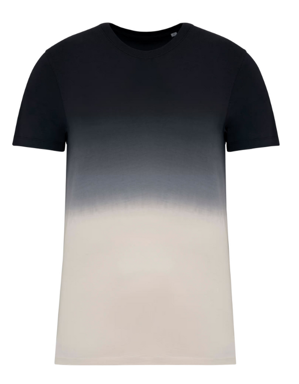 Dip dye t-shirt met romeinse cijfers