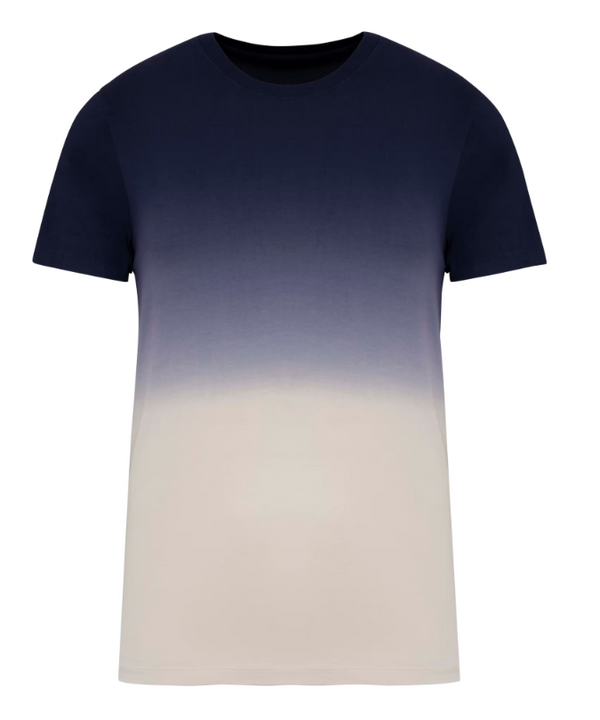 Dip dye t-shirt met romeinse cijfers