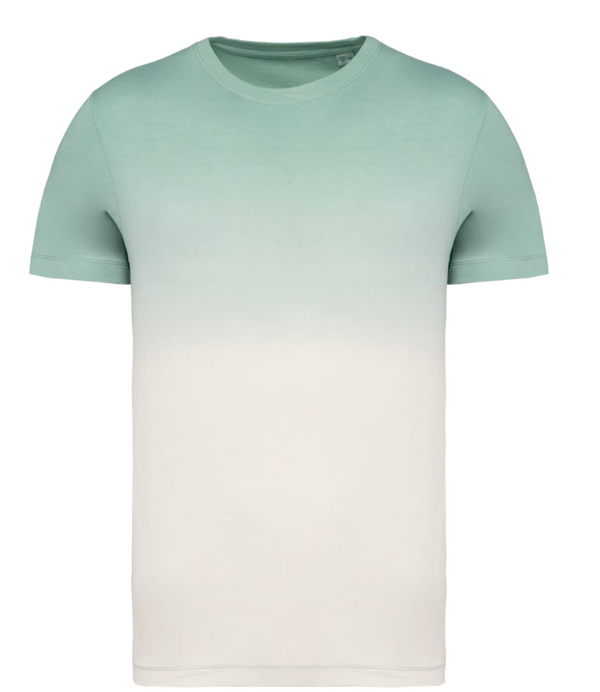 Dip dye t-shirt met romeinse cijfers