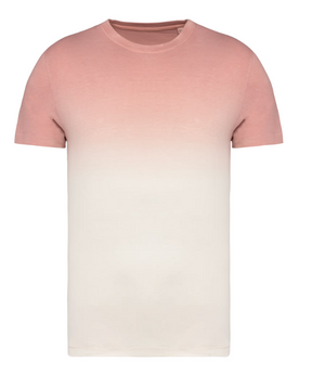Dip dye t-shirt met romeinse cijfers
