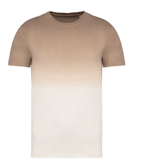 Dip dye t-shirt met romeinse cijfers