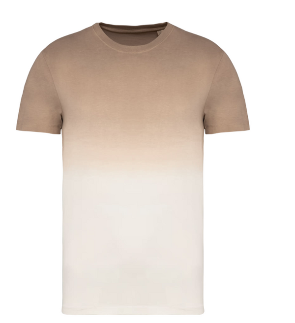 Dip dye t-shirt met romeinse cijfers