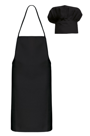 Kinderschort en koksmuts met naam