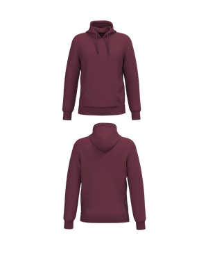 Bordeaux Essential Hoodie personaliseren met borduring of bedrukking – professioneel geborduurd en bedrukt door PANTR. in Wevelgem.