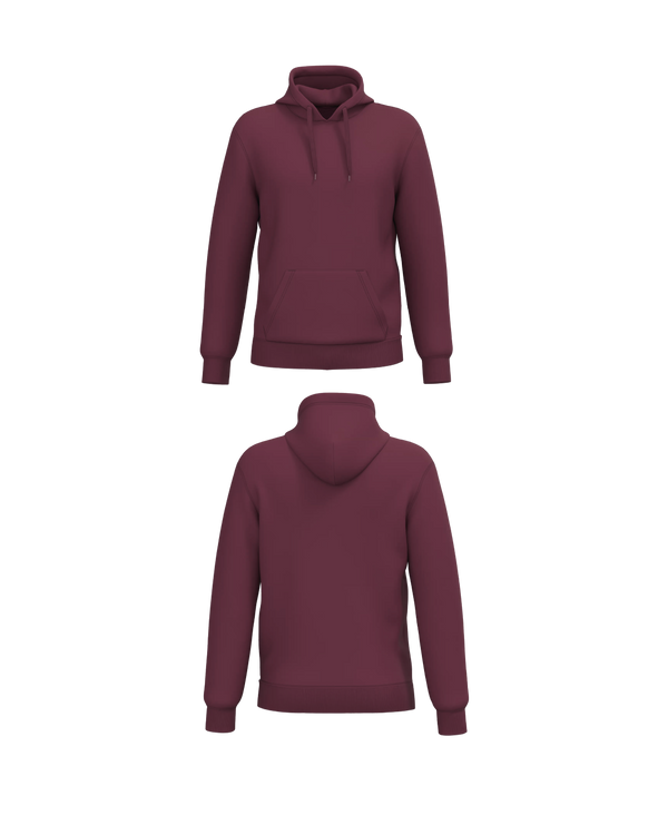 Bordeaux Essential Hoodie personaliseren met borduring of bedrukking – professioneel geborduurd en bedrukt door PANTR. in Wevelgem.