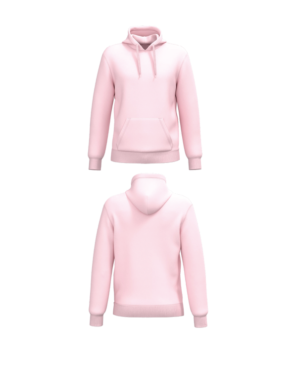 Roze Essential Hoodie personaliseren met borduring of bedrukking – professioneel geborduurd en bedrukt door PANTR. in Wevelgem.