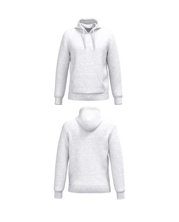 Ash heather Essential Hoodie personaliseren met borduring of bedrukking – professioneel geborduurd en bedrukt door PANTR. in Wevelgem.
