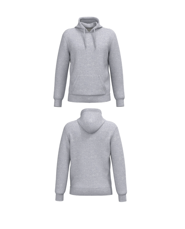 Heather grey Essential Hoodie personaliseren met borduring of bedrukking – professioneel geborduurd en bedrukt door PANTR. in Wevelgem.