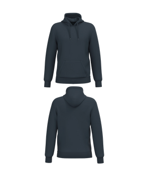 Navy blauwe Essential Hoodie personaliseren met borduring of bedrukking – professioneel geborduurd en bedrukt door PANTR. in Wevelgem.