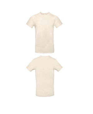 Beige Essential T-shirt personaliseren met borduring of bedrukking – comfortabel en veelzijdig, professioneel geborduurd en bedrukt door PANTR. in Wevelgem.