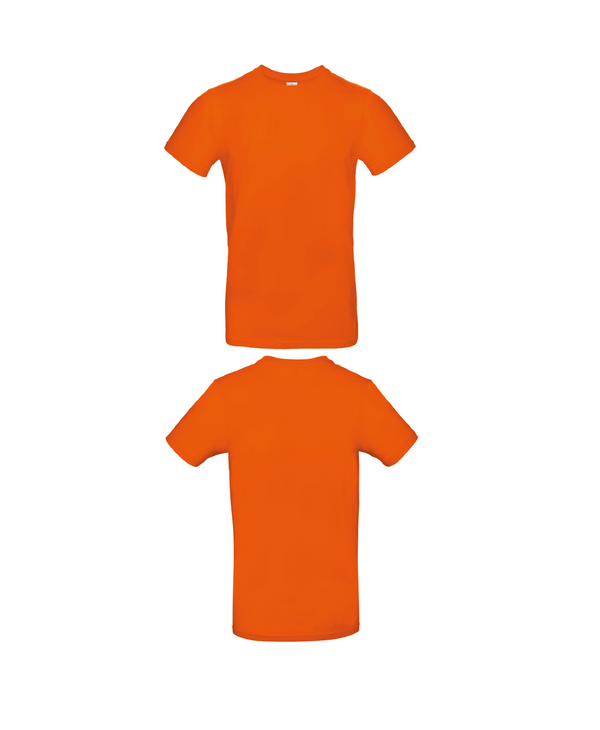 Oranje Essential T-shirt personaliseren met borduring of bedrukking – comfortabel en veelzijdig, professioneel geborduurd en bedrukt door PANTR. in Wevelgem.