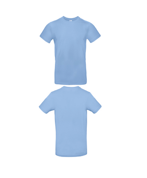 Licht blauwe Essential T-shirt personaliseren met borduring of bedrukking – comfortabel en veelzijdig, professioneel geborduurd en bedrukt door PANTR. in Wevelgem.