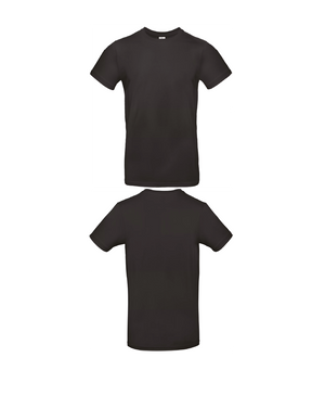 Zwarte Essential T-shirt personaliseren met borduring of bedrukking – comfortabel en veelzijdig, professioneel geborduurd en bedrukt door PANTR. in Wevelgem.
