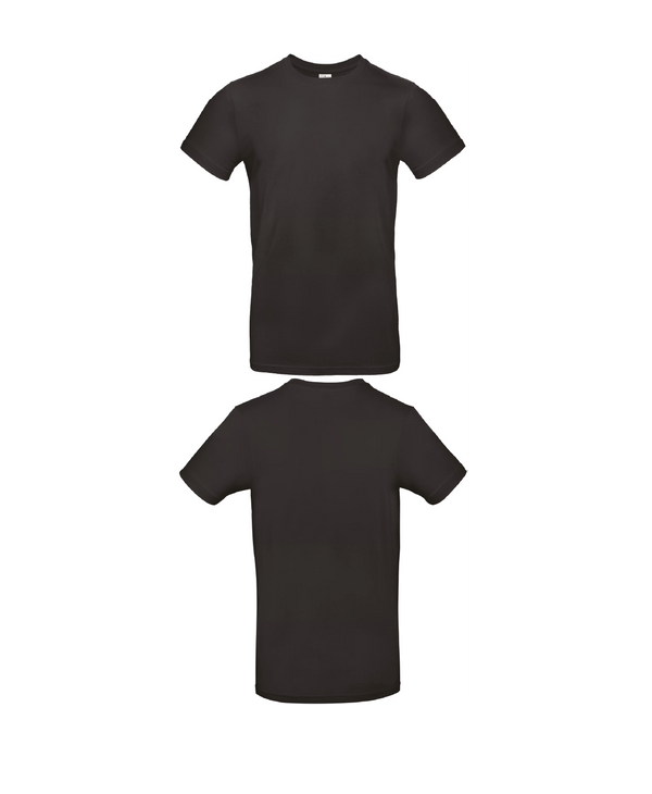 Zwarte Essential T-shirt personaliseren met borduring of bedrukking – comfortabel en veelzijdig, professioneel geborduurd en bedrukt door PANTR. in Wevelgem.