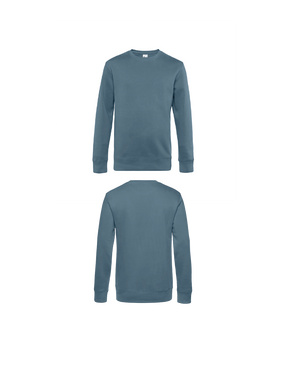 Nordic blauwe King Sweater personaliseren met borduring of bedrukking – sterke kwaliteit en mooie pasvorm, professioneel geborduurd en bedrukt door PANTR. in Wevelgem.