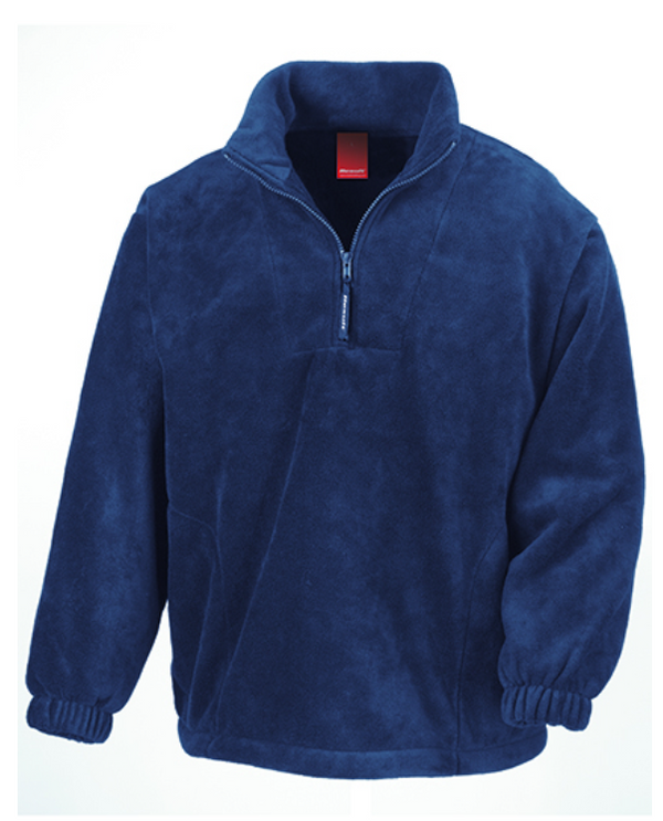 Luxury fleece trui halve zip - groepsbestelling