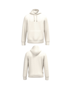 Beige Premium Hoodie personaliseren met borduring of bedrukking – ecologisch materiaal met een luxe uitstraling, professioneel geborduurd en bedrukt door PANTR. in Wevelgem.