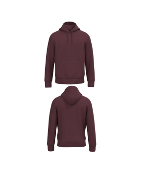 Bordeaux Premium Hoodie personaliseren met borduring of bedrukking – ecologisch materiaal met een luxe uitstraling, professioneel geborduurd en bedrukt door PANTR. in Wevelgem.
