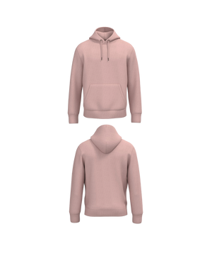 Licht roze Premium Hoodie personaliseren met borduring of bedrukking – ecologisch materiaal met een luxe uitstraling, professioneel geborduurd en bedrukt door PANTR. in Wevelgem.