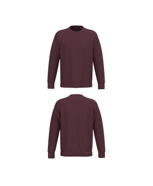 bordeaux Premium Sweater personaliseren met borduring of bedrukking – ecologisch materiaal met een luxe uitstraling, professioneel geborduurd en bedrukt door PANTR. in Wevelgem.
