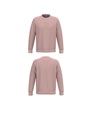 Licht roze Premium Sweater personaliseren met borduring of bedrukking – ecologisch materiaal met een luxe uitstraling, professioneel geborduurd en bedrukt door PANTR. in Wevelgem.