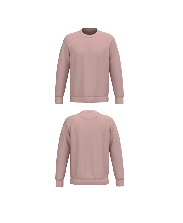 Licht roze Premium Sweater personaliseren met borduring of bedrukking – ecologisch materiaal met een luxe uitstraling, professioneel geborduurd en bedrukt door PANTR. in Wevelgem.