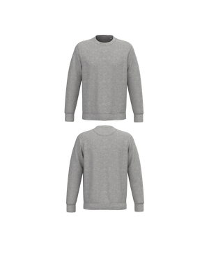 Heather grey Premium Sweater personaliseren met borduring of bedrukking – ecologisch materiaal met een luxe uitstraling, professioneel geborduurd en bedrukt door PANTR. in Wevelgem.
