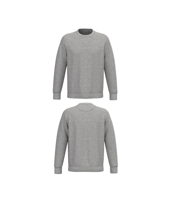 Heather grey Premium Sweater personaliseren met borduring of bedrukking – ecologisch materiaal met een luxe uitstraling, professioneel geborduurd en bedrukt door PANTR. in Wevelgem.