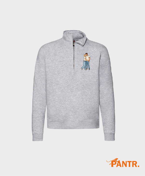 Halve zip trui