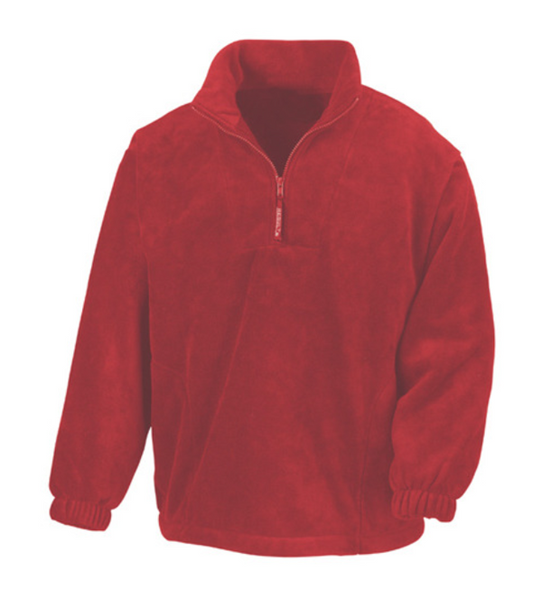 Luxury fleece trui halve zip - groepsbestelling