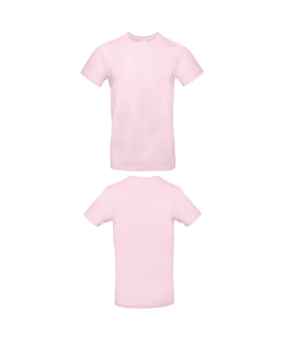 Roze Essential T-shirt personaliseren met borduring of bedrukking – comfortabel en veelzijdig, professioneel geborduurd en bedrukt door PANTR. in Wevelgem.
